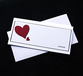 I Love You Hearts - Handcrafted Valentines or Anniversary Card - dr17-0004
